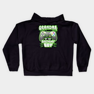 Grandma of the Birthday Video Kids Hoodie